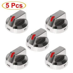 DG64-00473A Top Burner Control Dial Knob Range Oven Replacement chrome knobs - Picture 1 of 13