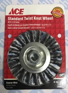 4" 100mm Twist Knot Wire Wheel Brush M14 Thread Angle Grinder Spinning Wheel ACE - Picture 1 of 5
