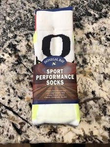 Oregon Enten Sport Performance weiß gelb Sportsocken Herren Einheitsgröße Neu - Bild 1 von 6