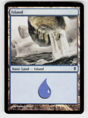 Zendikar #237 Island (237) - Image 1 of 2