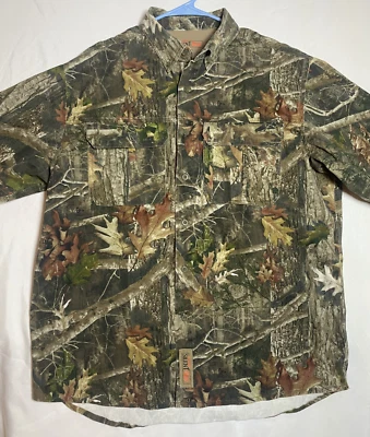 RedHead Silent-Hide Mossy Oak Camo Shirt Men's XL Heavyweight Hunting Outdoors - Image 1 of 4