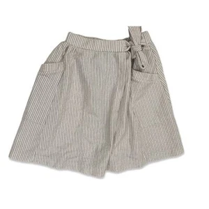 Zara Stripped Wrap Skirt With Pockets - Picture 1 of 7