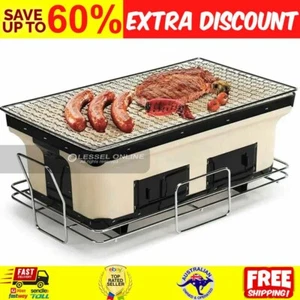 Japanese Korean Ceramic Hibachi BBQ Table Grill Griddle - Picture 1 of 5