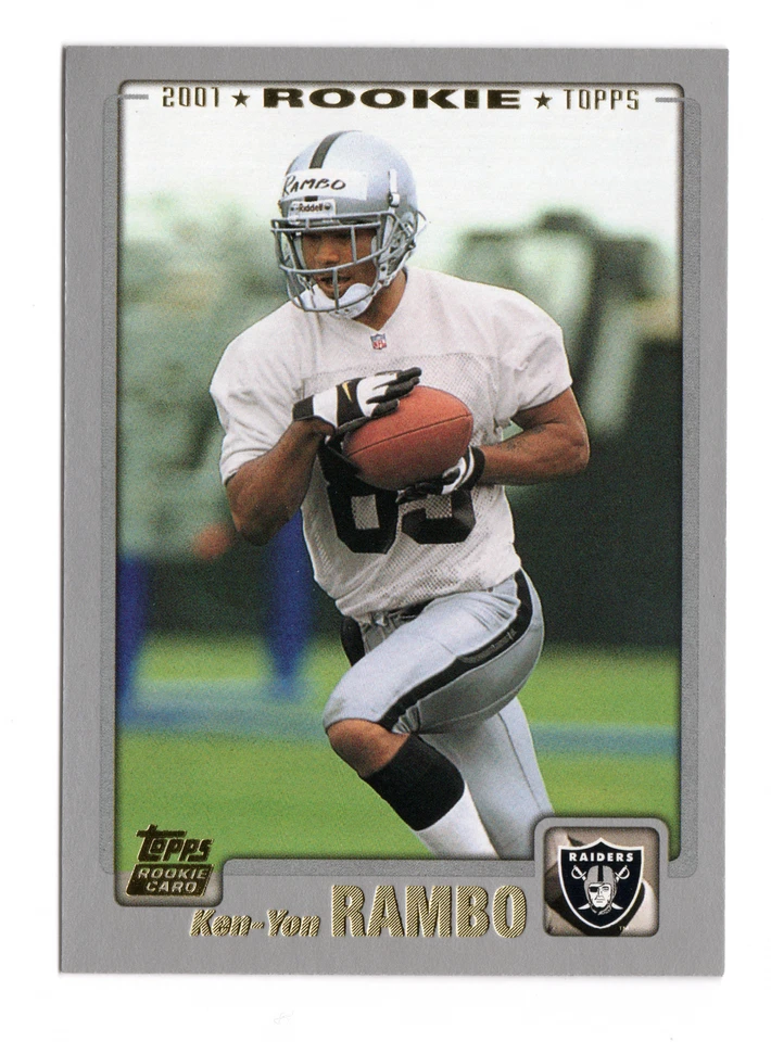 2001 Topps 319 NM- Ken-Yon Rambo  RC  Oakland Raiders Card - Image 1 of 1