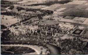 IN Postcard Saint Mary's Notre Dame Holy Cross Indiana Air View Aerial Unposted - Picture 1 of 2