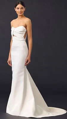 Vestido de noiva J Mendel Adelaide SS16 tamanho. 4 - praticamente inalterado! - Imagem 1 de 4