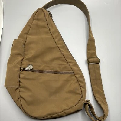 Ameribag Bolso Espalda Saludable Bandolera Bolso de Viaje Marrón Nylon Cartera Bolso de Mano 15" Foto 1 de 4