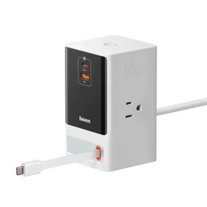 Baseus 65W GaN5 Pro Desktop Charger 2500W 3AC Fast Charging Power Strip Station - Picture 1 of 13