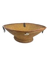 Extra Large 18" Early 20th Century Woman’s Work Fruit Basket Angola African Art