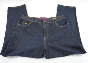 Gloria Vanderbilt Women’s Amanda Dark Wash Size 16 Petite Stretch Denim Jeans - Picture 1 of 11