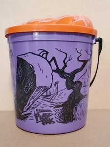 1997 Vintage Blockbuster Video Play Pak Halloween Trick Or Treat Bucket - NEW - Picture 1 of 4