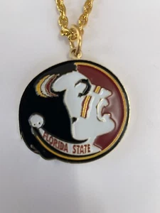 Florida State Seminoles Medallion Logo Necklace NCAA Licensed Jewelry - Picture 1 of 6