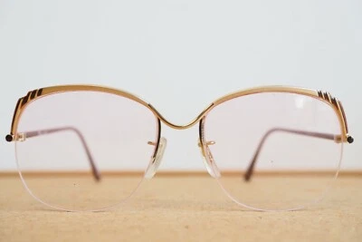 Anteojos Vintage Años 70 Tura Nuevo Antiguo Stock Tono Dorado Y Rojo Hechos en Japón  Foto 1 de 4
