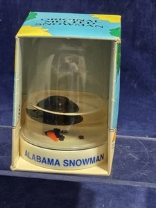 Vintage Original Alabama Melted Snowman Snow Globe 1982 Made USA Travel Souvenir - Picture 1 of 11