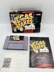 VEGAS STAKES, Super Nintendo SNES completo CIB, testato e autentico - Foto 1 di 18