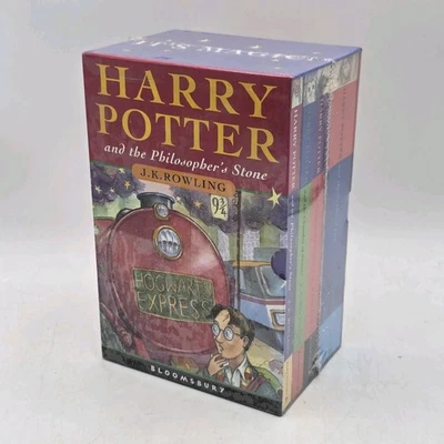 Harry Potter Boxed Book Set Bloomsbury: Books 1-4 Paperback Unopened Sealed Rare - Image 1 of 4