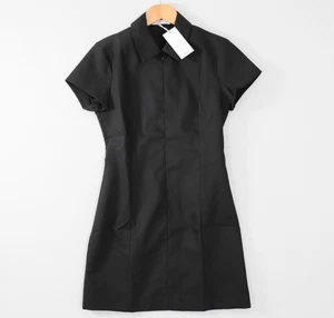 Vestido Vaina Mujer MNG Talla S Negro Manga Corta Cuello Cremallera Oficina Trabajo - Imagen 1 de 11