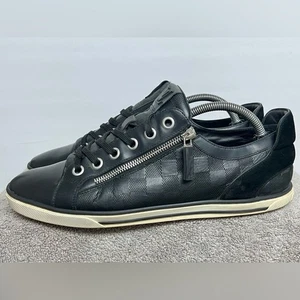 Louis Vuitton Men's 8 Adventure Low-Top Sneakers Damier Infini Leather AUTHENTIC - Picture 1 of 13