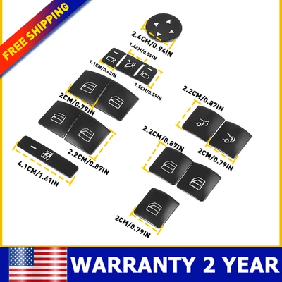 For Mercedes-Benz CLA250 2013-2017 Door Armrest Window Switch Button Cover Trims - Image 1 of 4