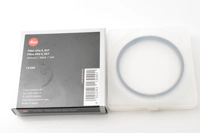 [Top MINT in BOX] Leica 67mm UV Lens Filter UVa II E67 13040 Black From Japan - Image 1 of 4