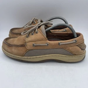 Sperry Top-Sider Billfish Dark Tan Boat Shoes 0799320 Mens Size 9 Wide - Picture 1 of 10
