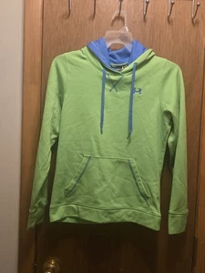 Small Medium/P Green Blue Under Armour Hoodie - Picture 1 of 9