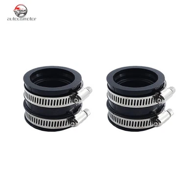 2 Carburetor Holder Intake Boot Fits Kawasaki Vulcan 500 EN500C LTD 16065-1320 - Image 1 of 4