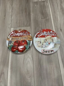 2003 Set of 2 Campbell's Soup Heritage Collection Collector's Plates 8" - Picture 1 of 5
