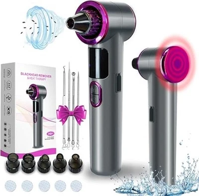Blackhead Remover Vacuum Facial Pore Cleaner Electric with Heating Mode 2in1 NIB - Image 1 of 4