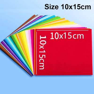 Filz Stoff Quadrate Patchwork Farben DIY Bastel Material kreative Textilien - Bild 1 von 4