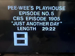 Pee-Wee's Playhouse Episode 5-9 TV Television Show Pilot Production VHS Tape - Bild 1 von 6