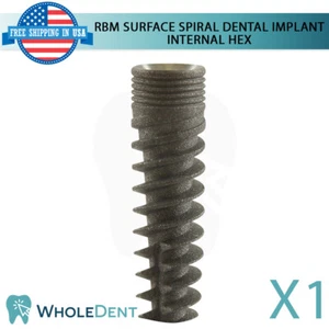 Odontología RBM conexión hexagonal con espiral de titanio X1 2,0 y 2,42 mm - Imagen 1 de 6