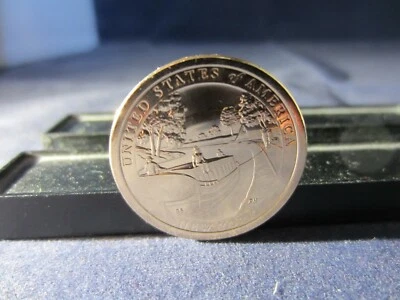 2021 D AMERICAN INNOVATION DOLLAR COIN MS BU NY ERIE CANAL 1825  Packet Boat - Image 1 of 3