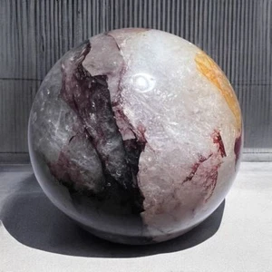 Sfera di marmo cristallo quarzo fuoco - Foto 1 di 10