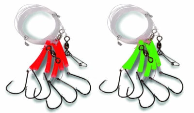 AQUANTIC Rotbarsch-System mit Circle Hook 6m, Rotbarsch-Vorfach 6/0 oder 8/0