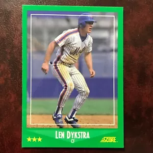 1988 Score GLOSSY Set LENNY DYKSTRA #370 NEW YORK METS ** MINT ** HIGH GRADE ** - Bild 1 von 1