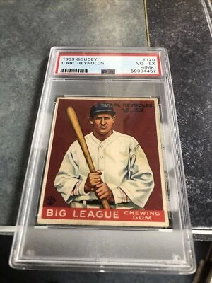 1933 Goudey #120 Carl Reynolds PSA 4 VG-EX (MK] - Image 1 of 4