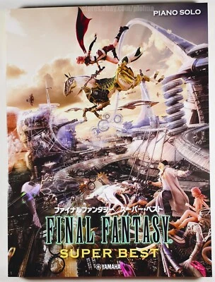 Libro de canciones Final Fantasy SUPER BEST PARTITURAS solo piano VI VII VIII vendedor de EE. UU. Foto 1 de 4