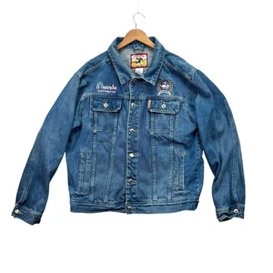 Chaqueta Denim Cinch March For Cure Cancer XL Azul Bolsillos Vaquero Vaquera Botón - Imagen 1 de 11