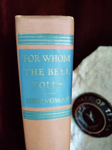 FOR WHOM THE BELL TOLLS_Ernest Hemingway_HCnoDJ_Scribner's_1943_Very Good - Imagen 1 de 12