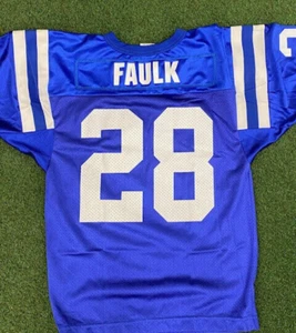 VTG USA MADE Wilson Indianapolis Colts Marshall Faulk #28 Youth M NFL Jersey NWT - Picture 1 of 6