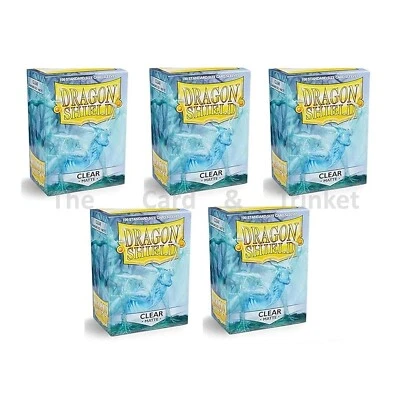 500 Dragon Shield Matte Deck Protector Sleeves Standard Card CLEAR 63 x 88mm - Image 1 of 4