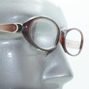 Fun Reading Glasses See Thru Coffee Brown Jelly Whimsy Oval Frame +3.00 Lens - Picture 1 of 4