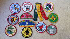 Lot of 12 Vintage Boy Scouts of America Patches Awards Pins  1960's 1970s