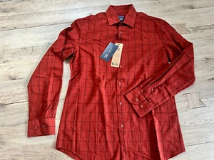 Dunmore Hemd Herren Rot-Orange Kariert - S - Bild 1 von 4