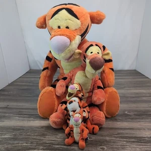 Tigger Plush Lot Winnie The Pooh Lrg Stuffed Bean Bag Various 22" To 4" Disney - Picture 1 of 23