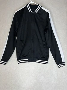 Chaqueta deportiva CSG negra y blanca talla mediana cremallera bolsillos delanteros 40393 - Imagen 1 de 8