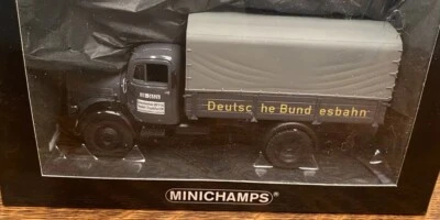 Minichamps 1954 Mercedes L3500 "Deutsche Bundesbahn" Canvas Truck 1/43 L 3500 - Image 1 of 4