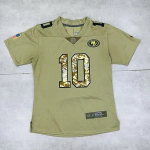maglia nike san Francisco 49ers donna L #10 garoppolo mimetica saluto al servizio - Foto 1 di 15