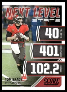 Tom Brady 2021 Score #NL1 Next Level Stats Tampa Bay Buccaneers - Picture 1 of 2